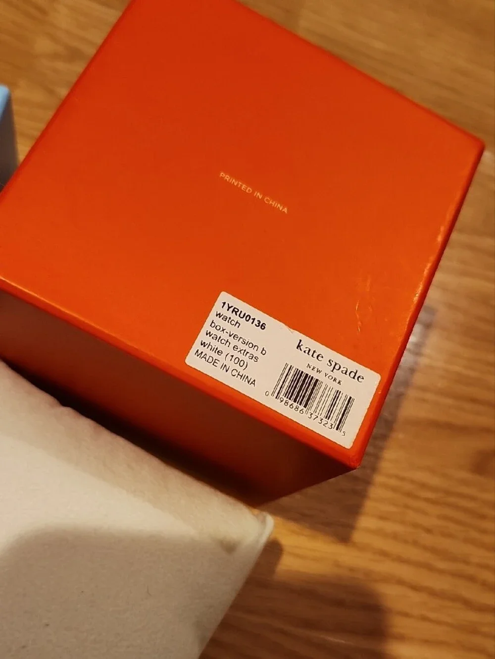 kate spade Light Blue Top with Orange  Base Watch Gift Box